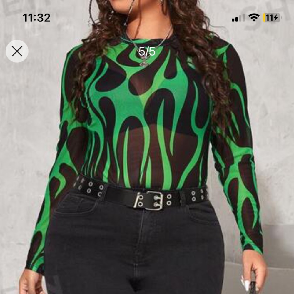 Plus size SHEIN crop top 4x never worn